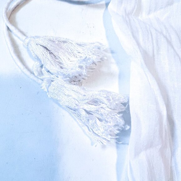 Nanette Lepore Calcutta Cotton Voile Lace Up Tassel Swim Cover Up Maxi Dress SM - Picture 8 of 12